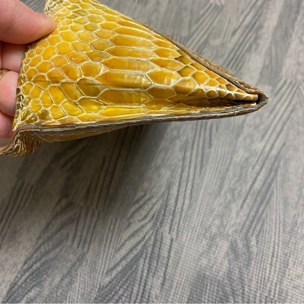 Abas Snakeskin Envelope Clutch/Wallet